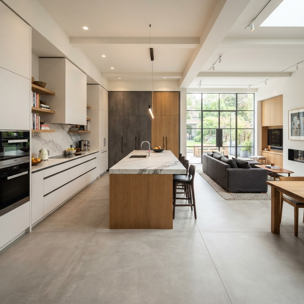 Moderno de Concepto Abierto · Cocina