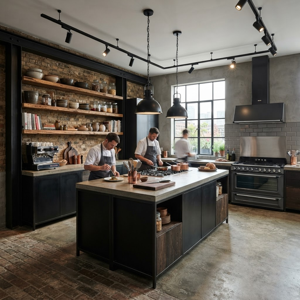 Elegancia Industrial · Cocina